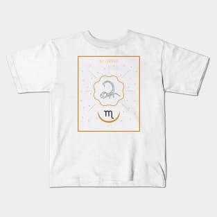 Scorpio | Astrology Zodiac Sign Design Kids T-Shirt